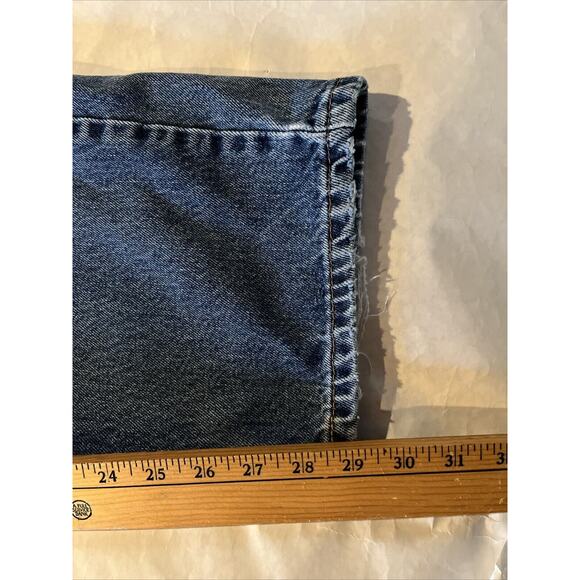 Levi’s 550 Mens 38x29 Relaxed Fit Medium Wash Y2K Denim Jeans Blue Distressed - Picture 7 of 16
